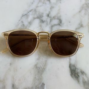 KREWE Sunglasses in Gold and Brown